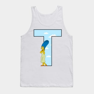 Simpsons letter Tank Top